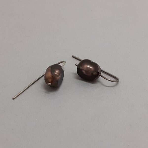 Boucles d'oreilles Perle Facettée - Mordoré – Image 2