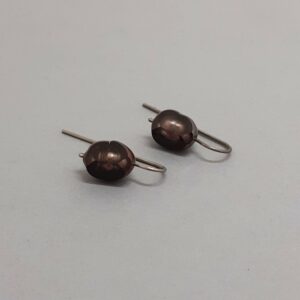 Boucles d'oreilles Perle Facettée - Mordoré