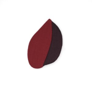 Broche Folia - Brique & chocolat