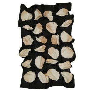 Foulard Nocturne Noir et Beige