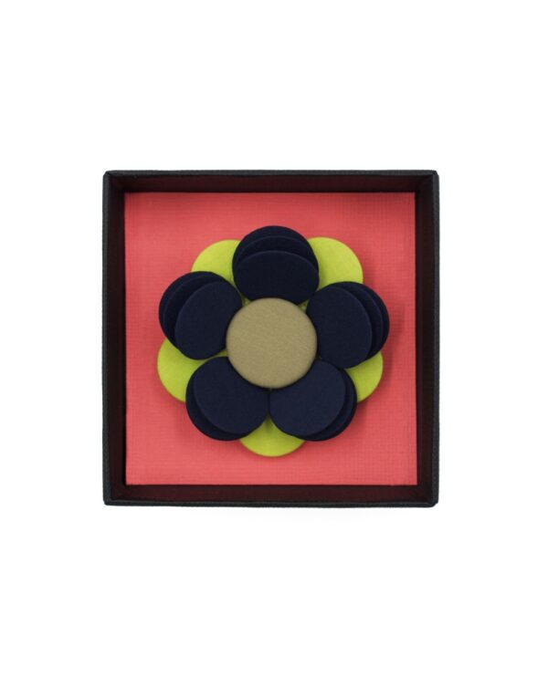 Broche Rosa Rosam - Bleu & vert anis – Image 4