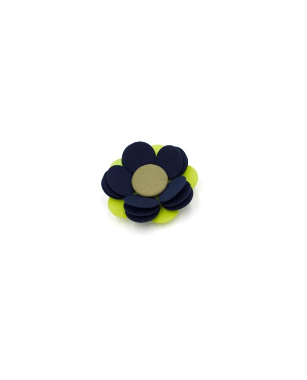 Broche Rosa Rosam - Bleu & vert anis – Image 2