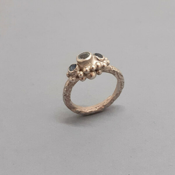 Bague Rocaille Bleue