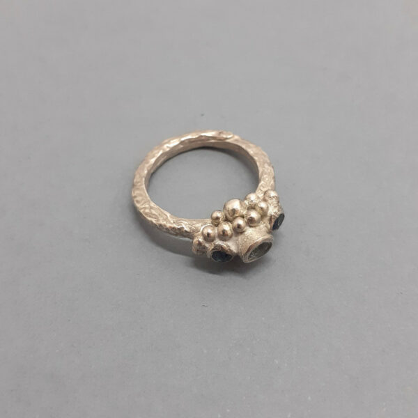 Bague Rocaille Bleue – Image 2