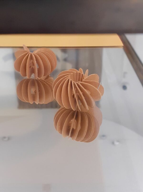 Boucles d'oreilles Coquillage - ocre