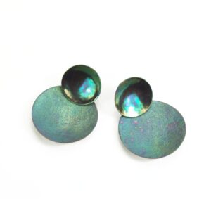 Boucles d'oreilles Double Dots - Vert