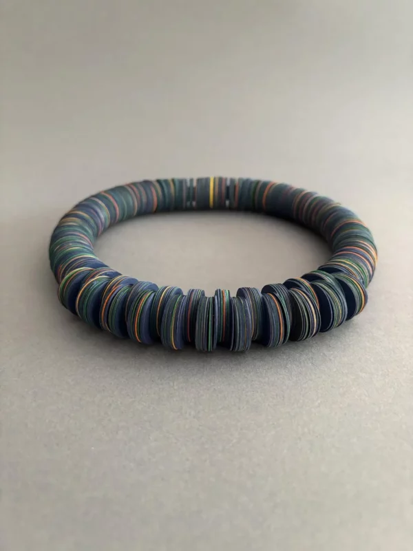 Collier Circle Melange - bleu – Image 2