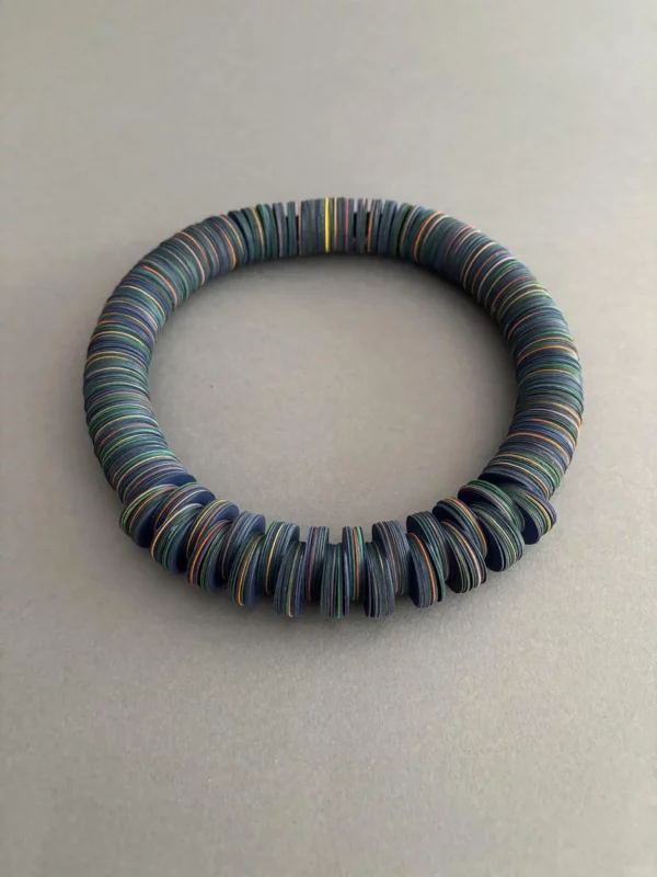 Collier Circle Melange - bleu – Image 3