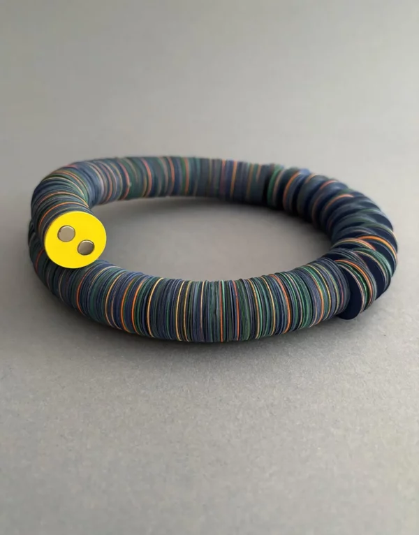 Collier Circle Melange - bleu – Image 4