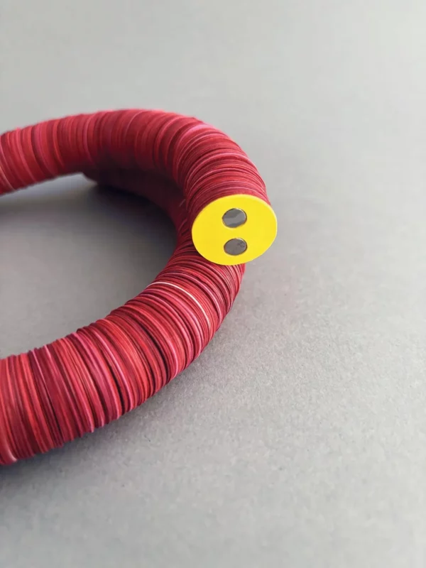Collier Circle Melange - rouge – Image 7