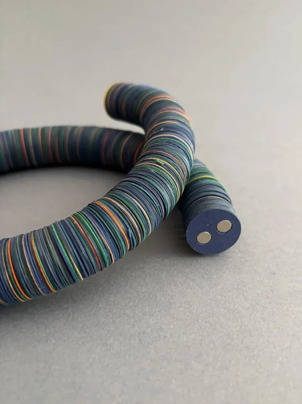 Collier Circle Melange - bleu – Image 7