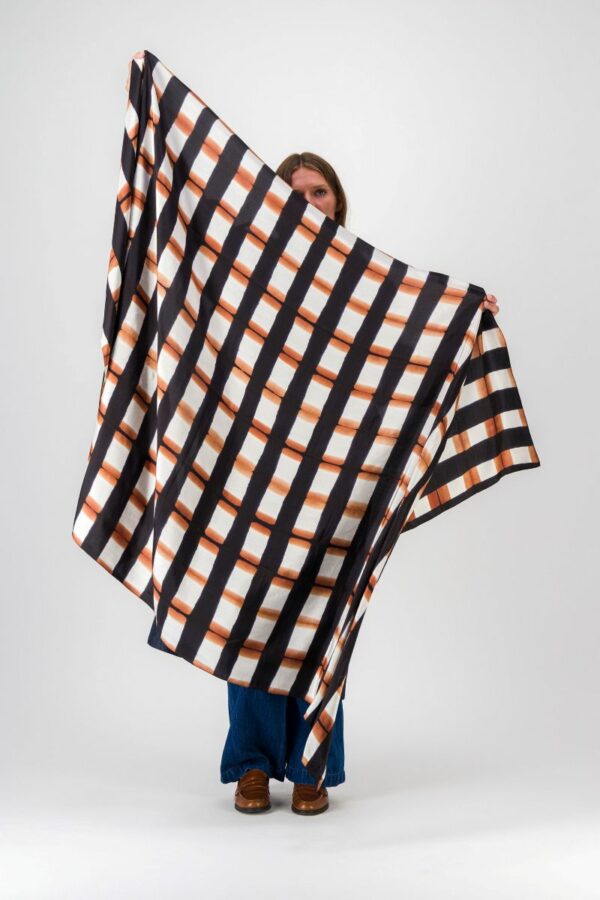 Foulard Sinople - Noir & cognac