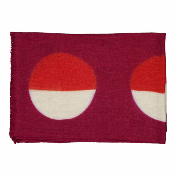 Étole Parade - Cassis & rouge – Image 2