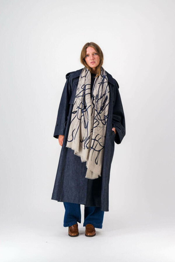 Étole Splash - Navy – Image 5