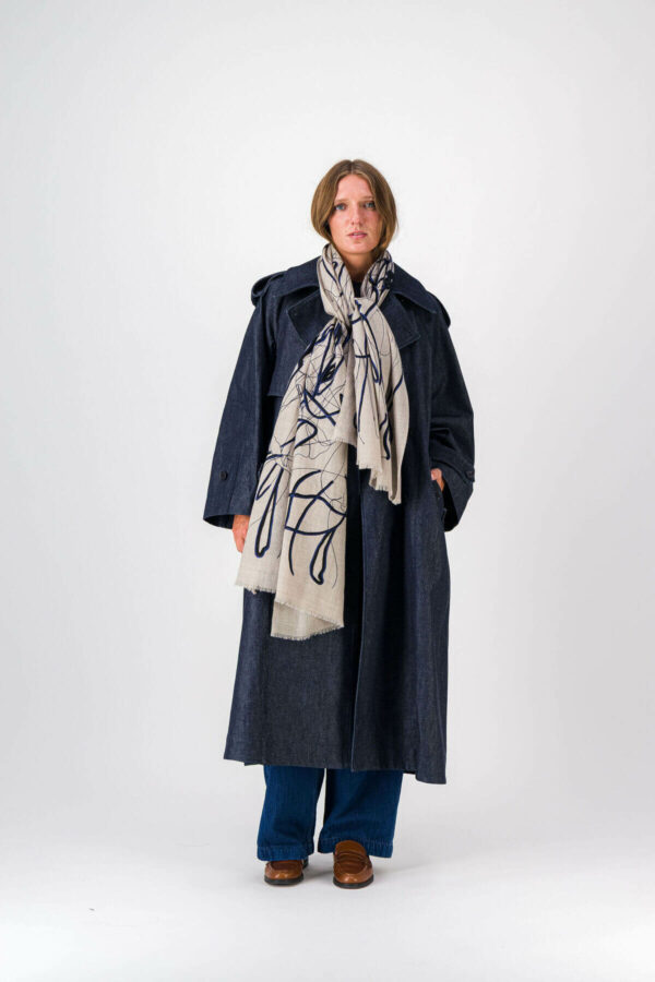 Étole Splash - Navy – Image 2