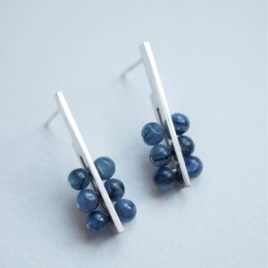 Boucles d'oreilles Médiane - cyanite