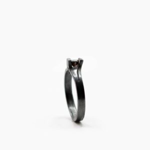 Bague Tear - Diamant noir