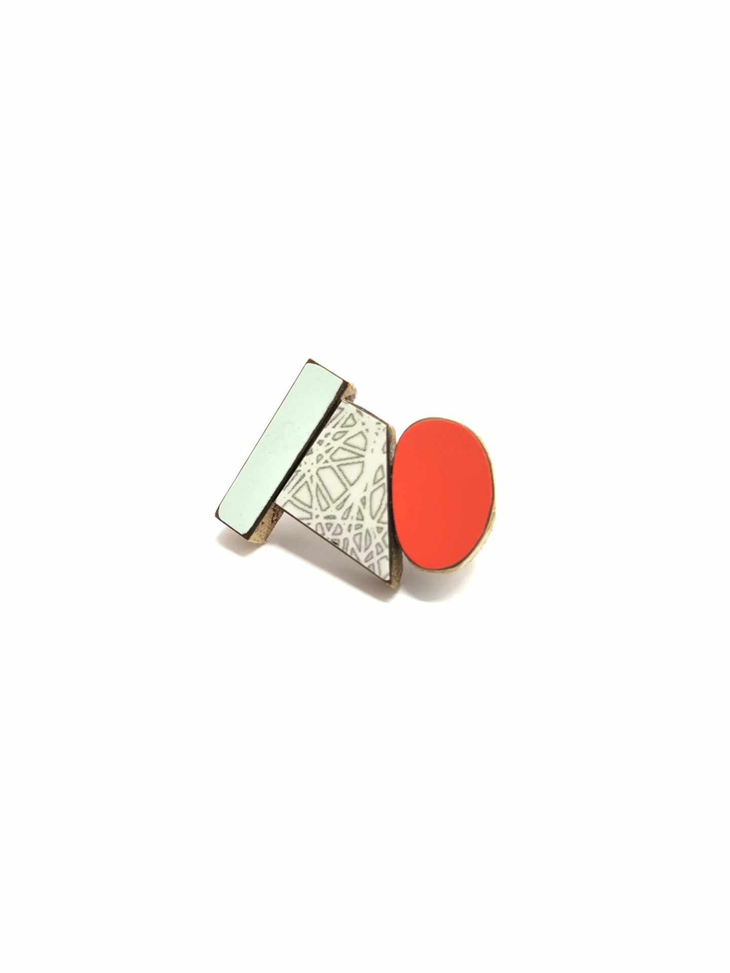 Broche Koloro Gemo Bleu + Gris + Rouge – Image 2