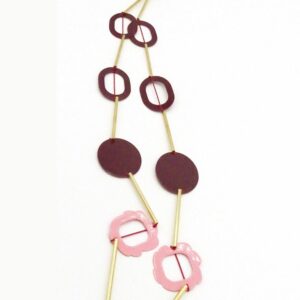 Sautoir Rose & Prune