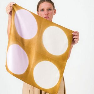 Bandana Pile - Lilas & cognac