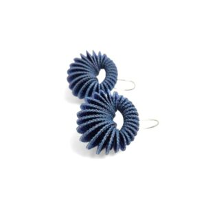 Boucles d'oreilles "Hybrid" Bleu denim