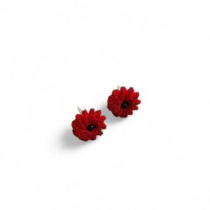 Boucles d'oreilles "Basic Mini" - rouge