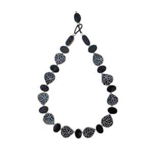 Collier Gouttes - Noir & blanc