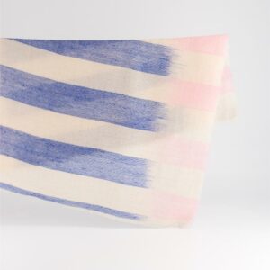 Bandana Cachemire Flux - bleu & rose