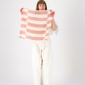 Bandana Cachemire Flux - rouge & corail