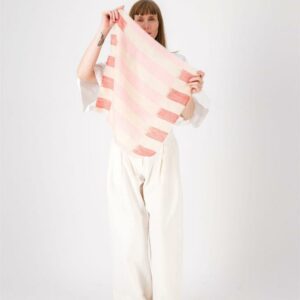 Bandana Cachemire Flux - rose & corail