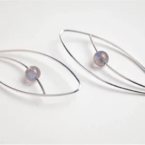 Boucles d'oreilles Cléo - labradorite