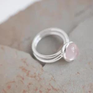 Bague Volver - Quartz rose