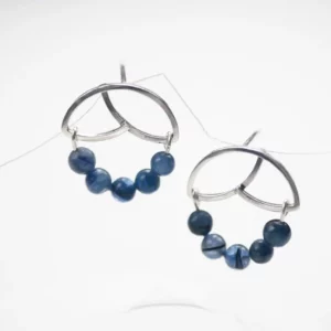 Boucles d'oreilles Yuna - cyanite