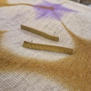 Boucles d'oreilles A fleur d'eau - jaune