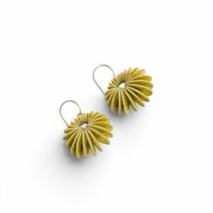 Boucles d'oreilles "Hybrid Big" - jaune vert