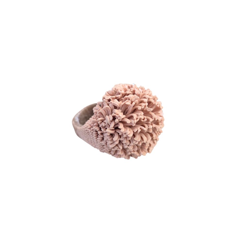 Bague Boule Rose poudré