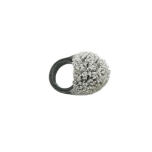 Bague Boule Gris Opale