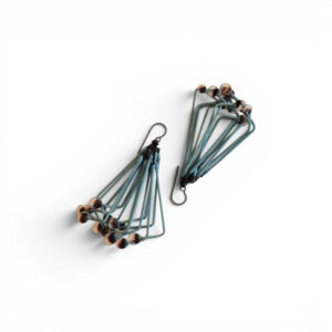 Boucles d'oreilles Filp - bleu-gris