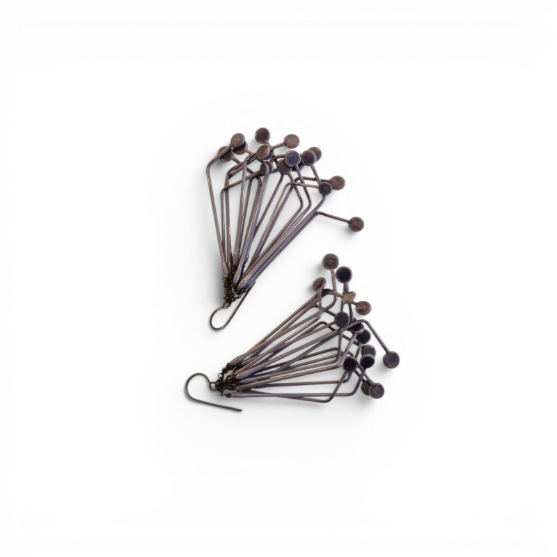 Boucles d'oreilles Filp - gris
