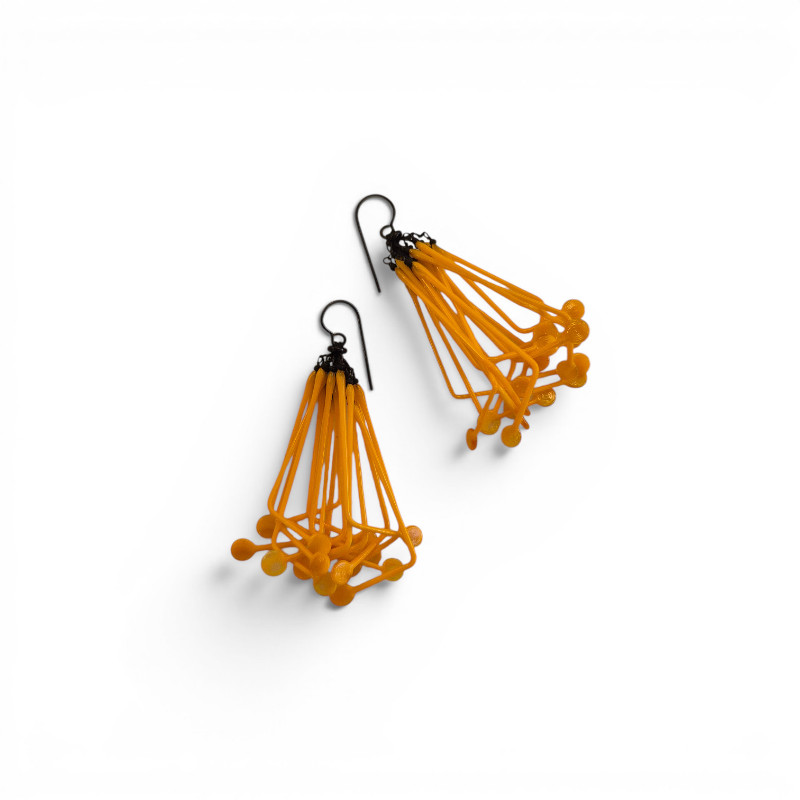 Boucles d'oreilles Filp - orange – Image 2
