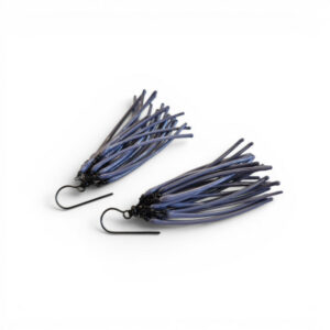 Boucles d'oreilles Flex - gris bleuté