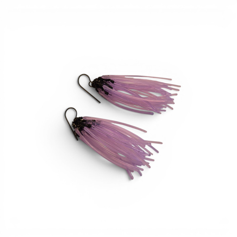 Boucles d'oreilles Flex - parme