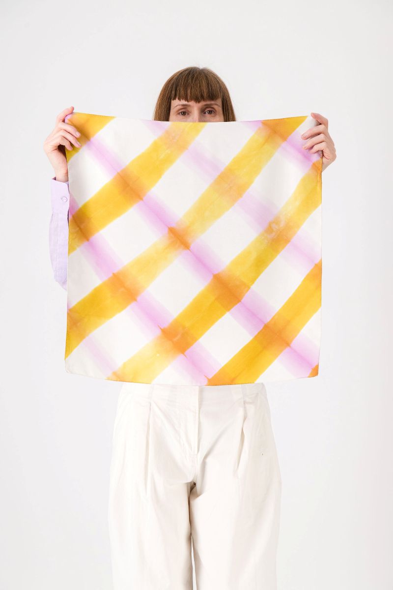 Bandana Pique-nique - anis & lilas – Image 2