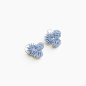 Boucles d'oreilles "Knot" - bleu clair