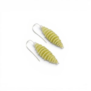 Boucles d'oreilles "Hybrid Small" - vert jaune