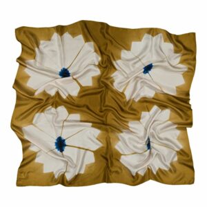 Foulard Solar - bronze & bleu