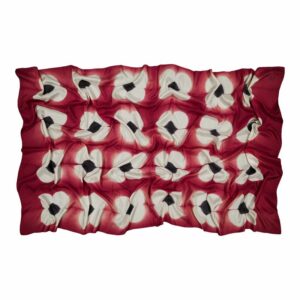 Foulard Sixties - rouge cerise & noir