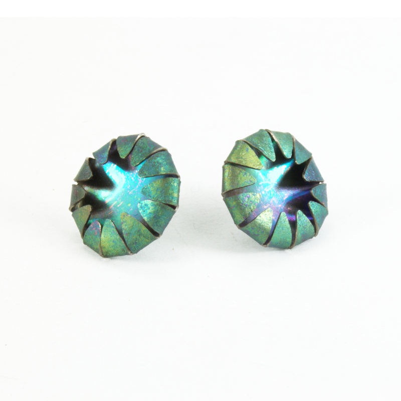 Boucles d'oreilles Tournesol - vert