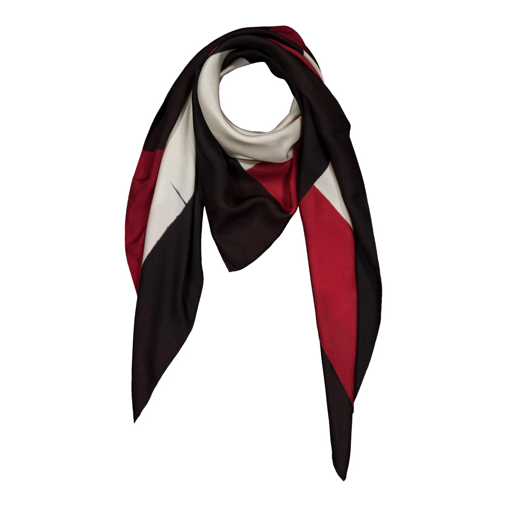 Foulard Étendues - rouge cerise & noir – Image 2