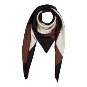 Foulard Étendues - moka & noir